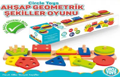 Ahşap Geometrik Şekiller 5'li