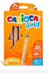 Carioca 3ü1 Arada Jumbo Ahşap Gövdeli Boya Kalemi 6lı