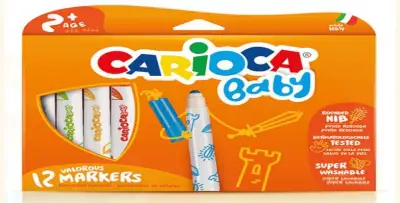 Carioca Jumbo Bebek Süper Yıkanabilir Keçeli Boya Kalemi 12li