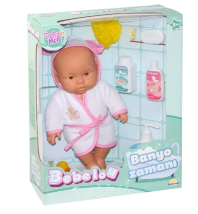 Bebelou Banyo Zamanı Bebek Seti  35 cm